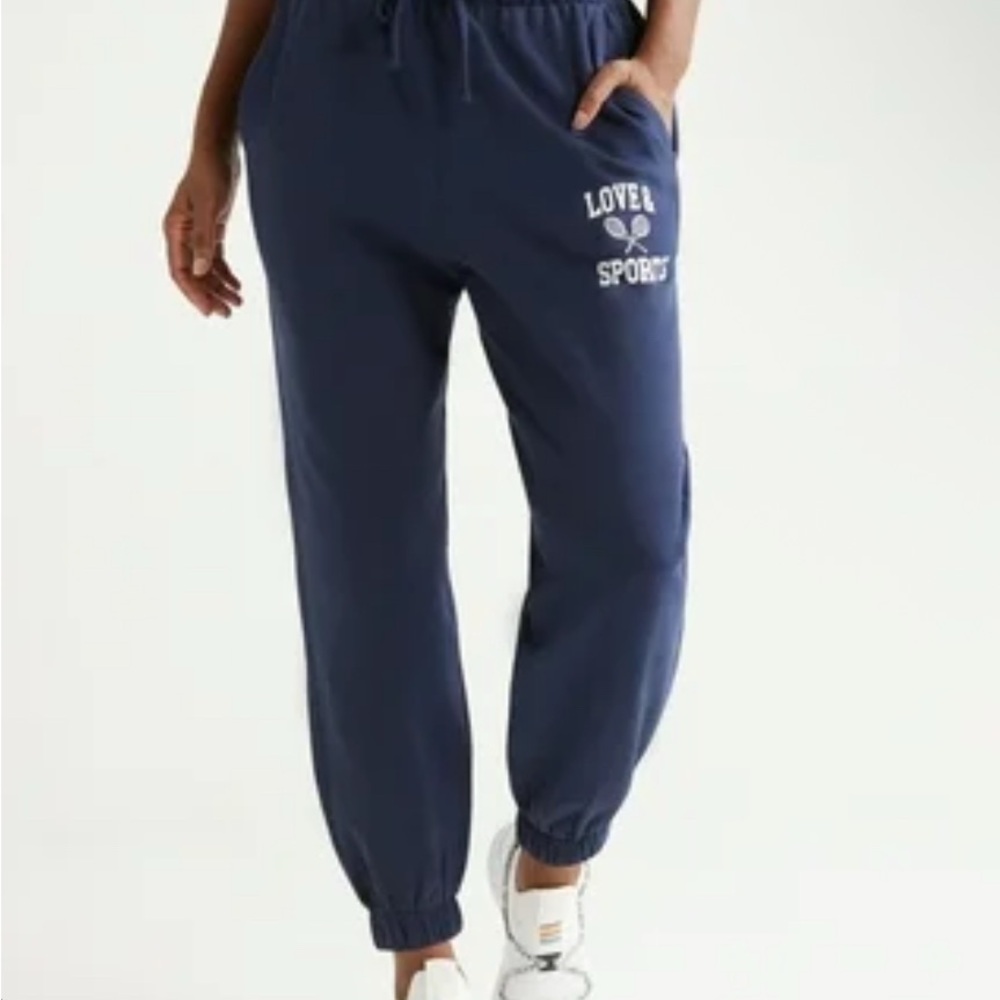 Navy Love Sports Joggers